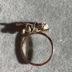 Anthropologie Alex Monroe Leaping Lion Ring